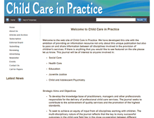 Tablet Screenshot of childcareinpractice.org